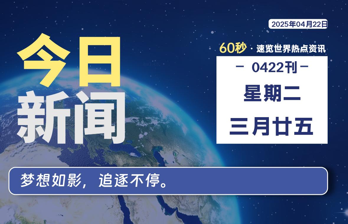 04月22日，星期二, 每天60秒读懂全世界！-主题美化网